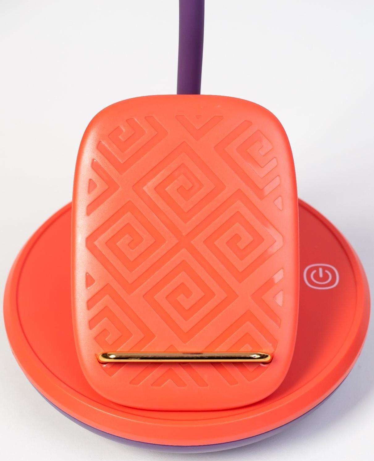 Настольная лампа Эдельс LED 3Вт 3000-6000К USB АКБ оранжевый 12,5х12,5х39,5 см