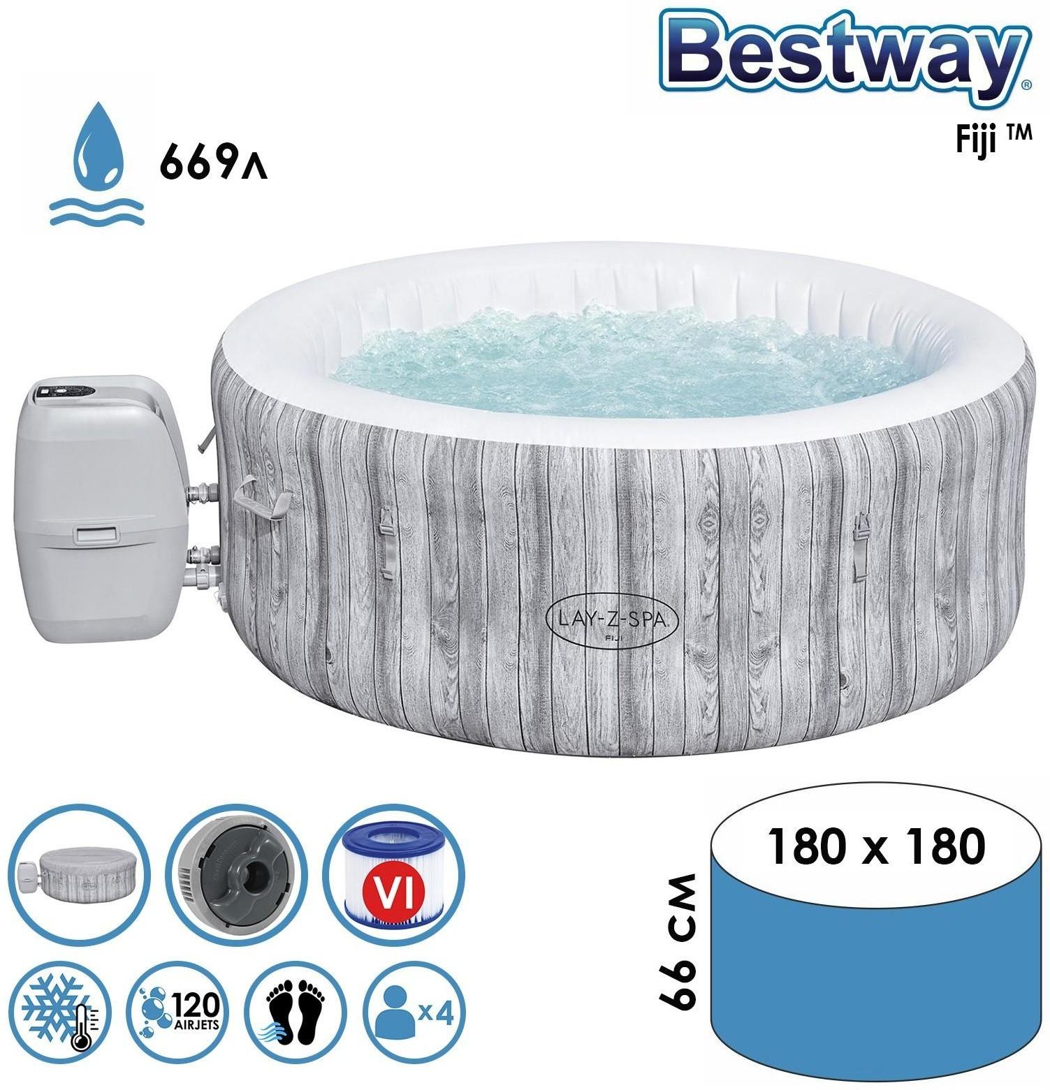 СПА бассейн Fiji AirJet 180 х 66 см + гидромассаж 60085