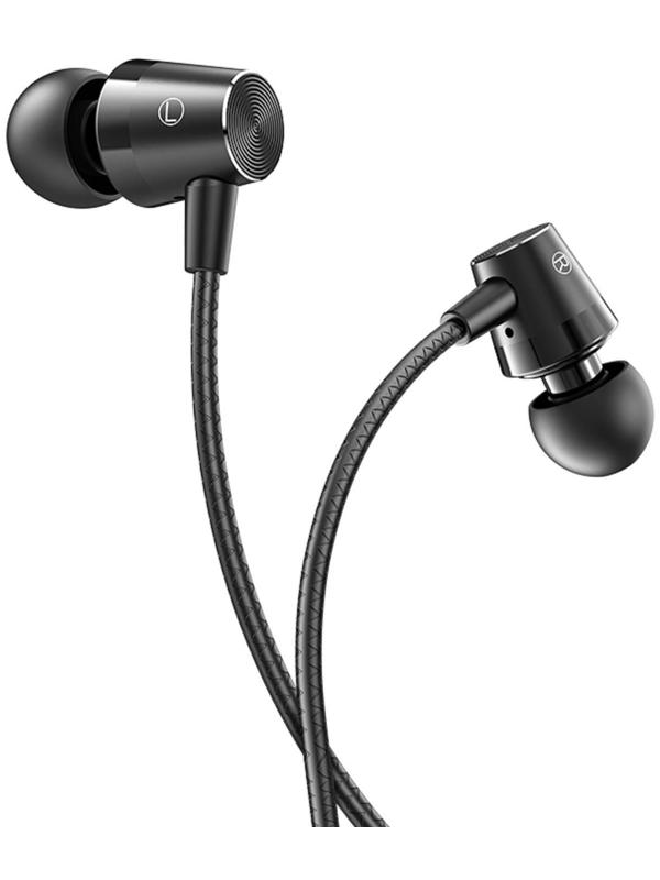 Наушники Hoco M79, проводные, вакуумные, микрофон, Jack 3.5 мм, 1.2 м, черные