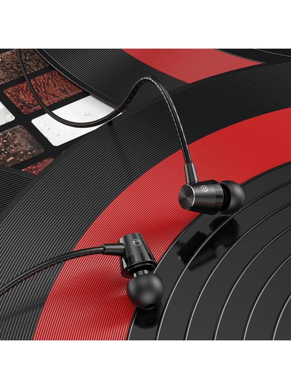 Наушники Hoco M79, проводные, вакуумные, микрофон, Jack 3.5 мм, 1.2 м, черные