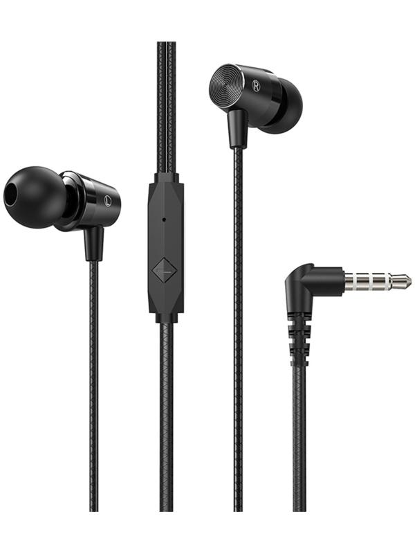 Наушники Hoco M79, проводные, вакуумные, микрофон, Jack 3.5 мм, 1.2 м, черные