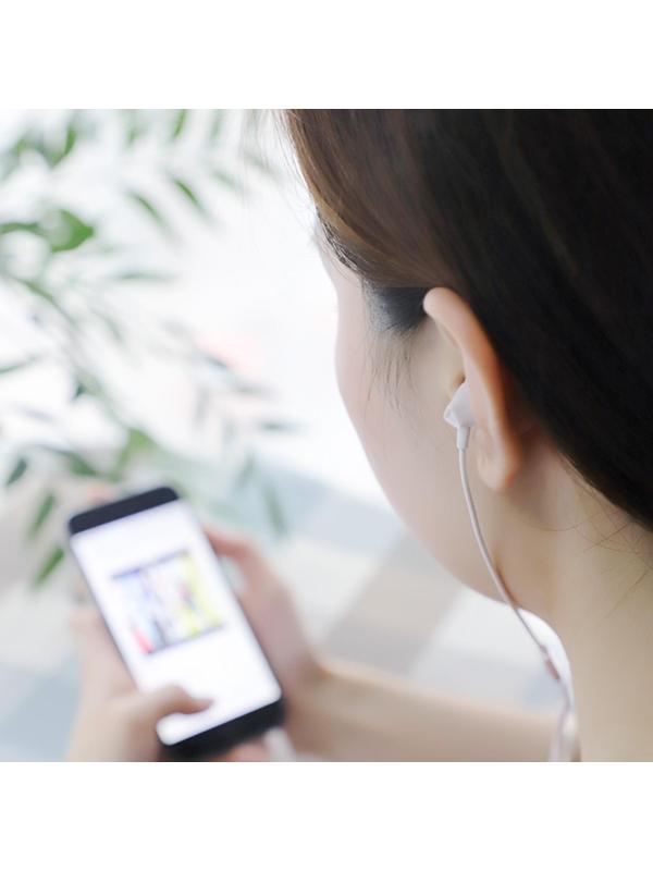 Наушники Hoco M60, проводные, вакуумные, микрофон, Jack 3.5 мм, 1.2 м, белые