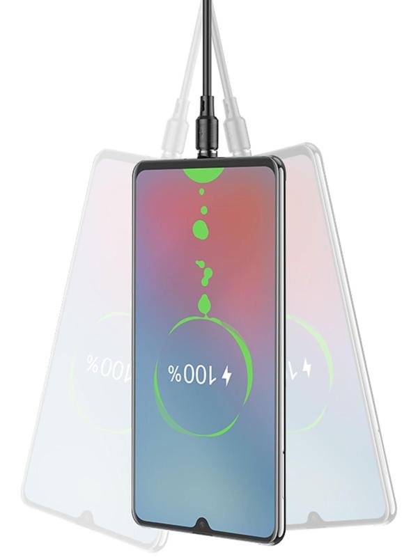 Кабель Hoco X52, microUSB - USB, магнитный разъем, только зарядка, 2.4 А, 1 м, чёрный