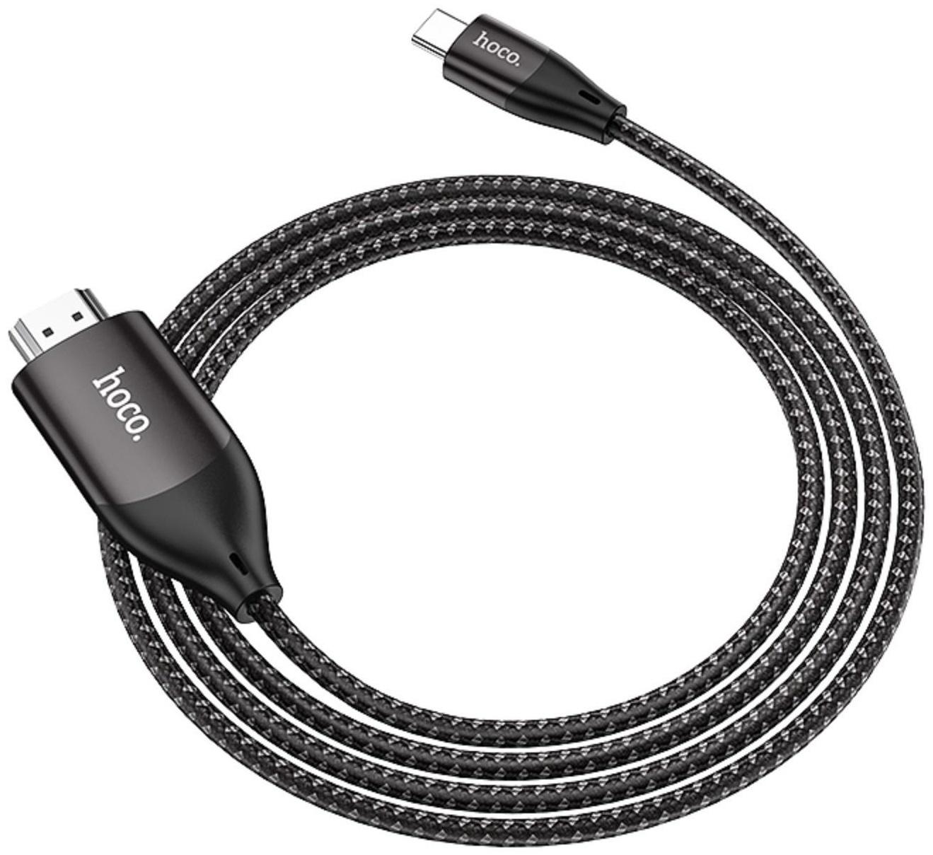 Кабель Hoco UA16 Type-C - HDMI, 4K, 2 м, для устройств с USB-C 3.1 (DisplayPort Alt Mode)