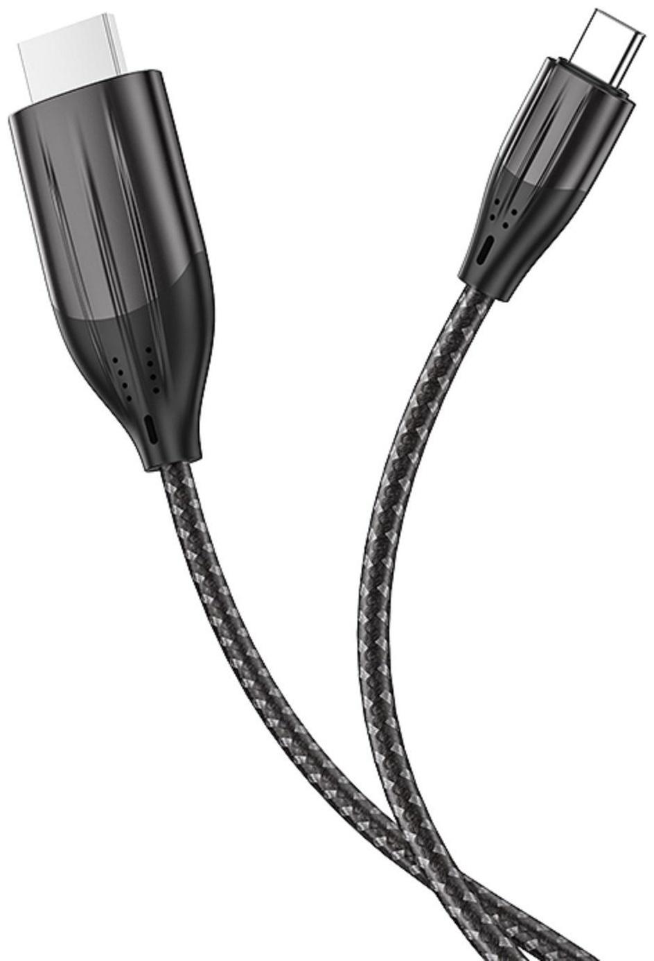Кабель Hoco UA16 Type-C - HDMI, 4K, 2 м, для устройств с USB-C 3.1 (DisplayPort Alt Mode)
