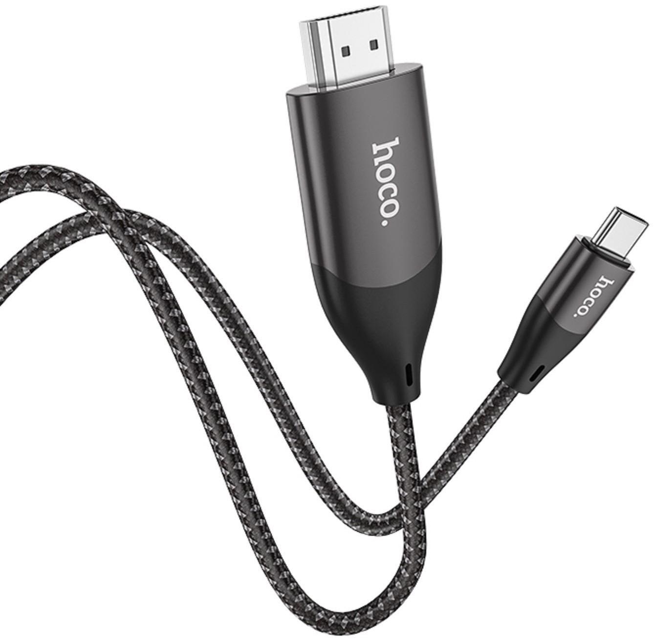 Кабель Hoco UA16 Type-C - HDMI, 4K, 2 м, для устройств с USB-C 3.1 (DisplayPort Alt Mode)