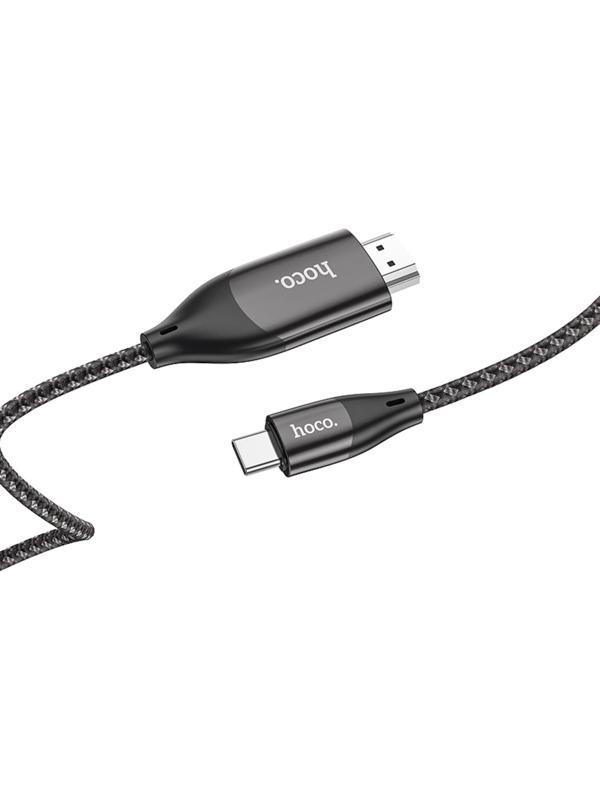 Кабель Hoco UA16 Type-C - HDMI, 4K, 2 м, для устройств с USB-C 3.1 (DisplayPort Alt Mode)