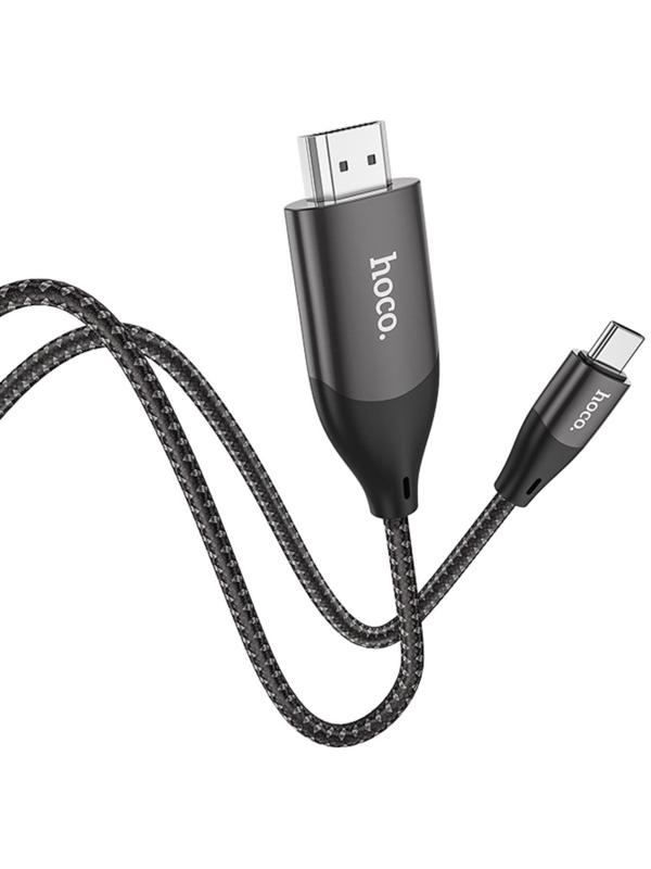 Кабель Hoco UA16 Type-C - HDMI, 4K, 2 м, для устройств с USB-C 3.1 (DisplayPort Alt Mode)