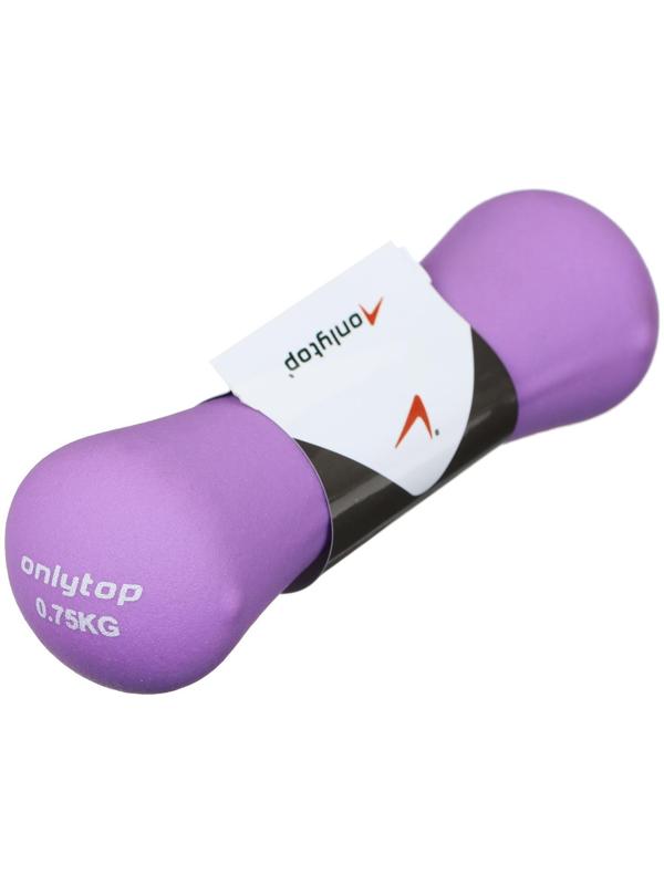 Гантель неопреновая, 0,75 кг, цвет фиолетовый