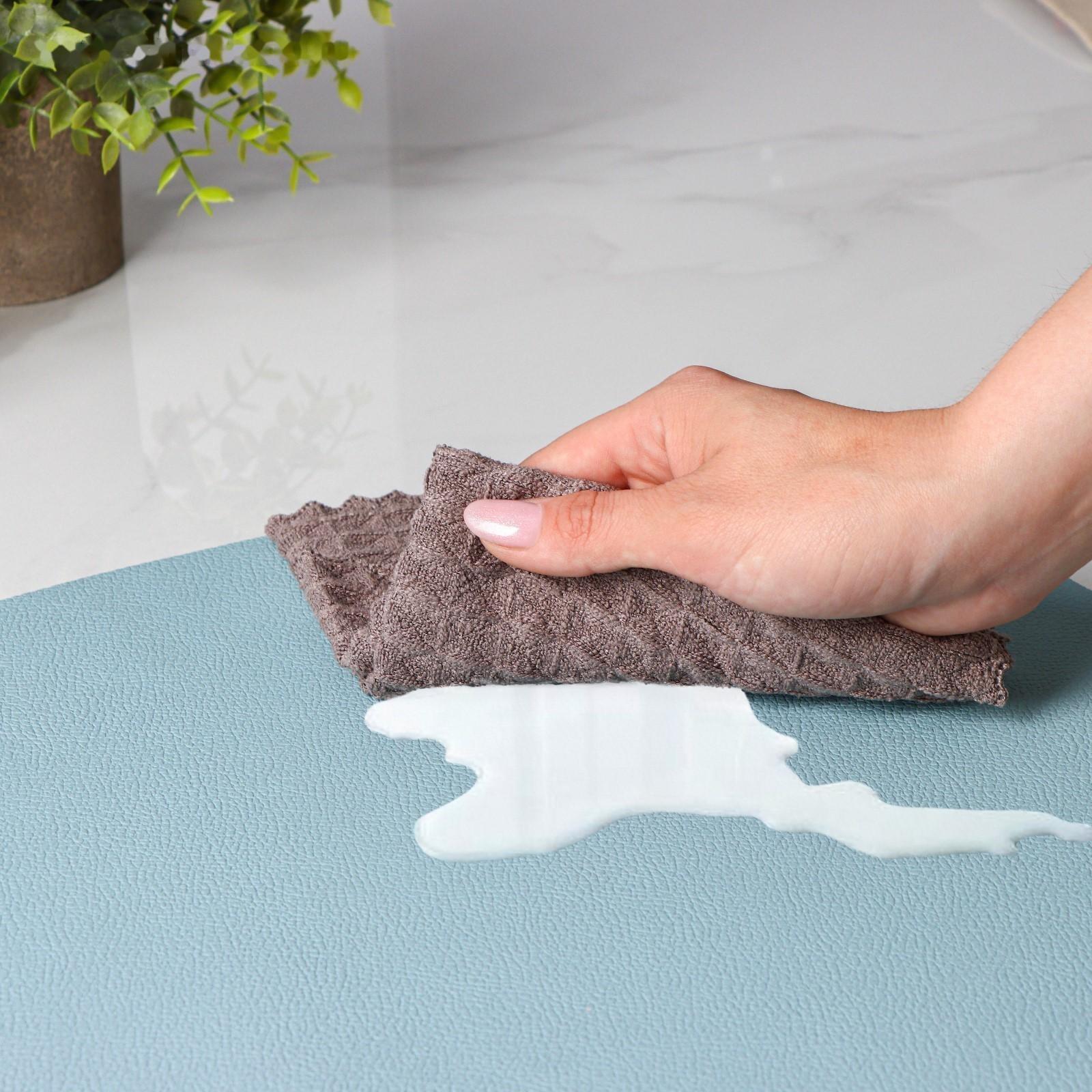 Набор салфеток сервировочных на стол Доляна «Тэм», 44×35 см, 4 шт, цвет голубой