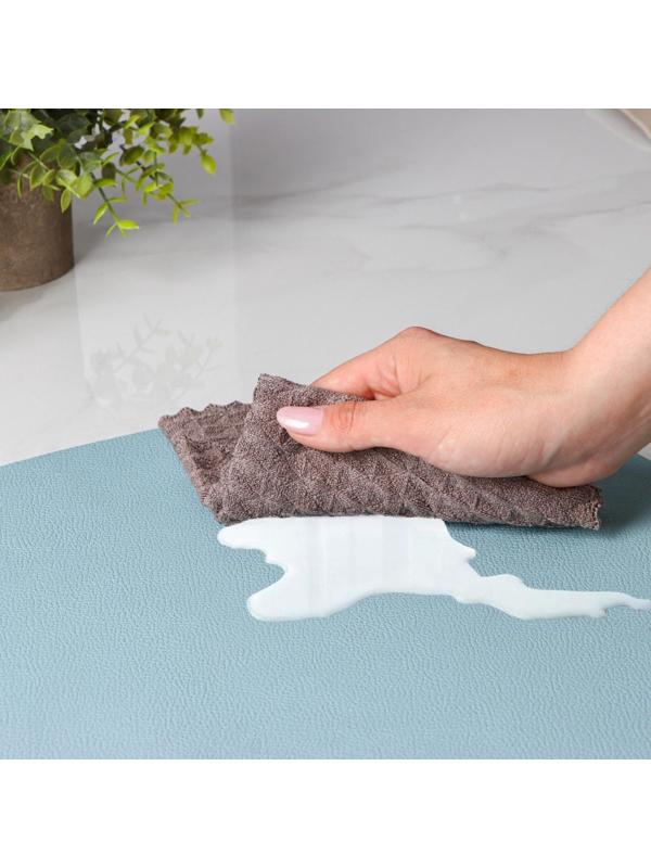 Набор салфеток сервировочных на стол Доляна «Тэм», 44×35 см, 4 шт, цвет голубой