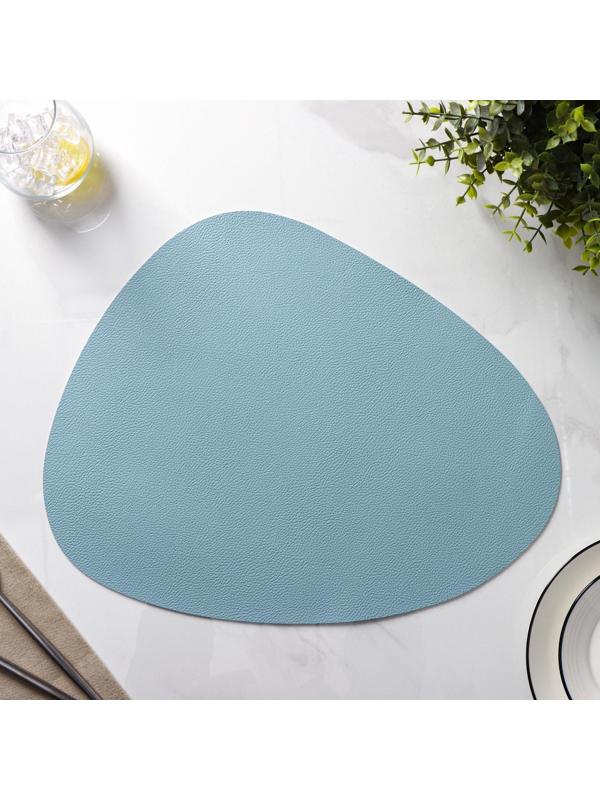 Набор салфеток сервировочных на стол Доляна «Тэм», 44×35 см, 4 шт, цвет голубой