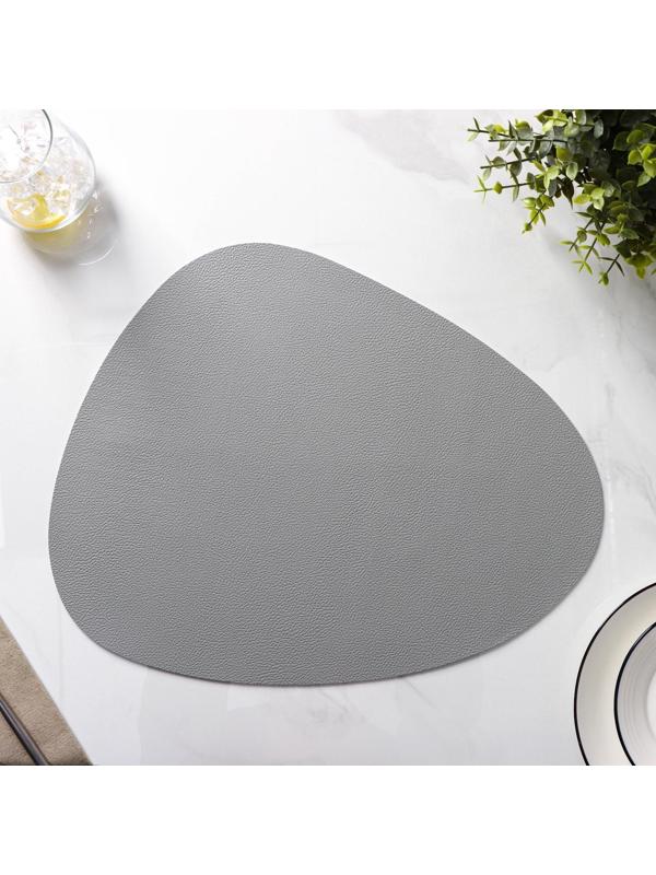 Набор салфеток сервировочных на стол Доляна «Тэм», 44×35 см, 4 шт, цвет серый