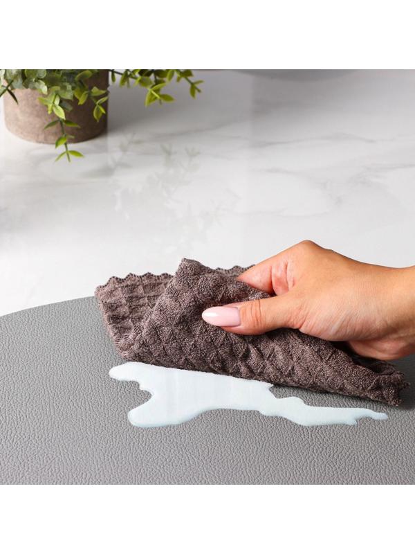 Набор салфеток сервировочных на стол Доляна «Тэм», 44×35 см, 4 шт, цвет серый