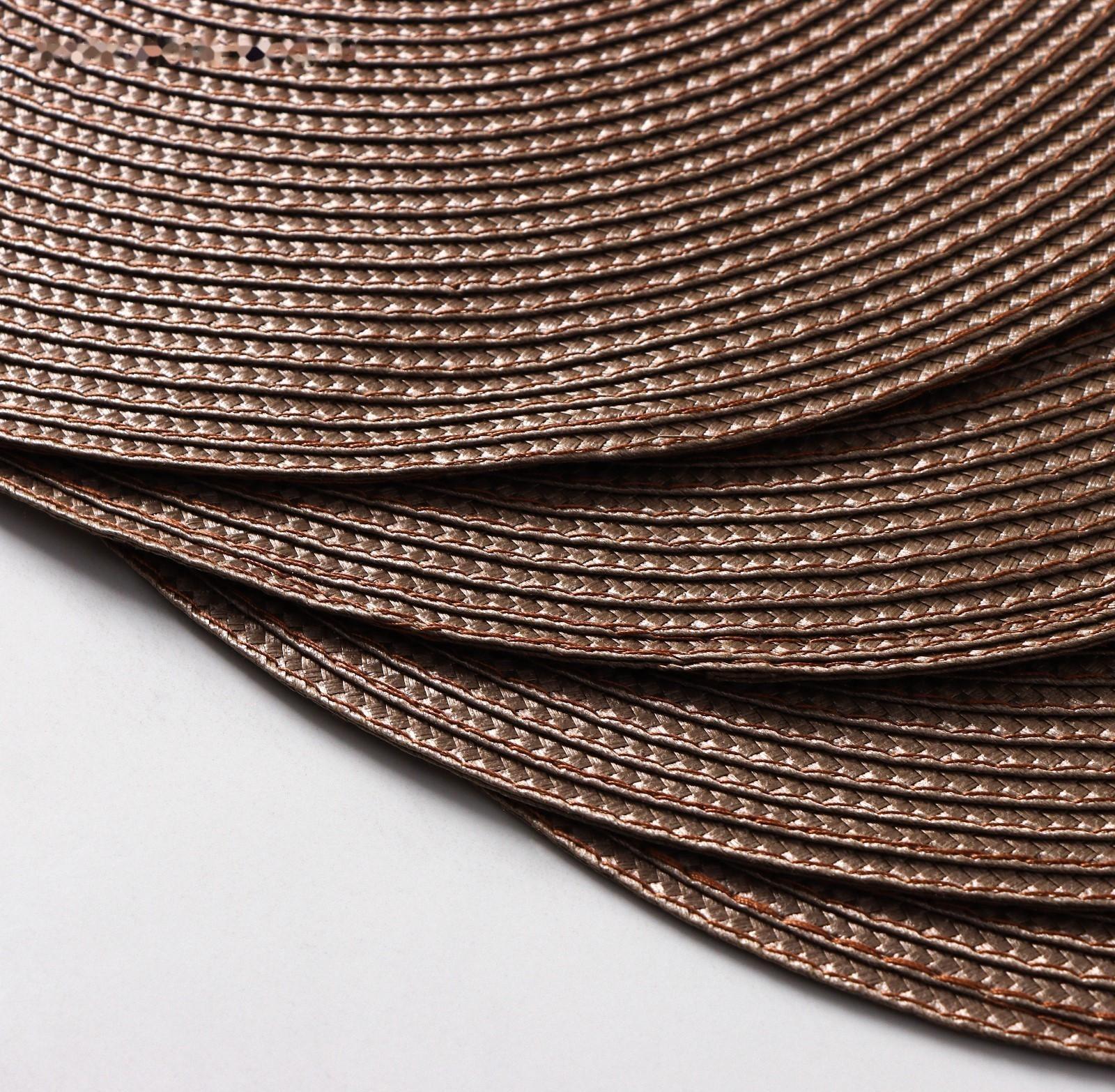 Набор салфеток сервировочных на стол Доляна «Лофт», 4 шт, d=38 см, цвет кофейный