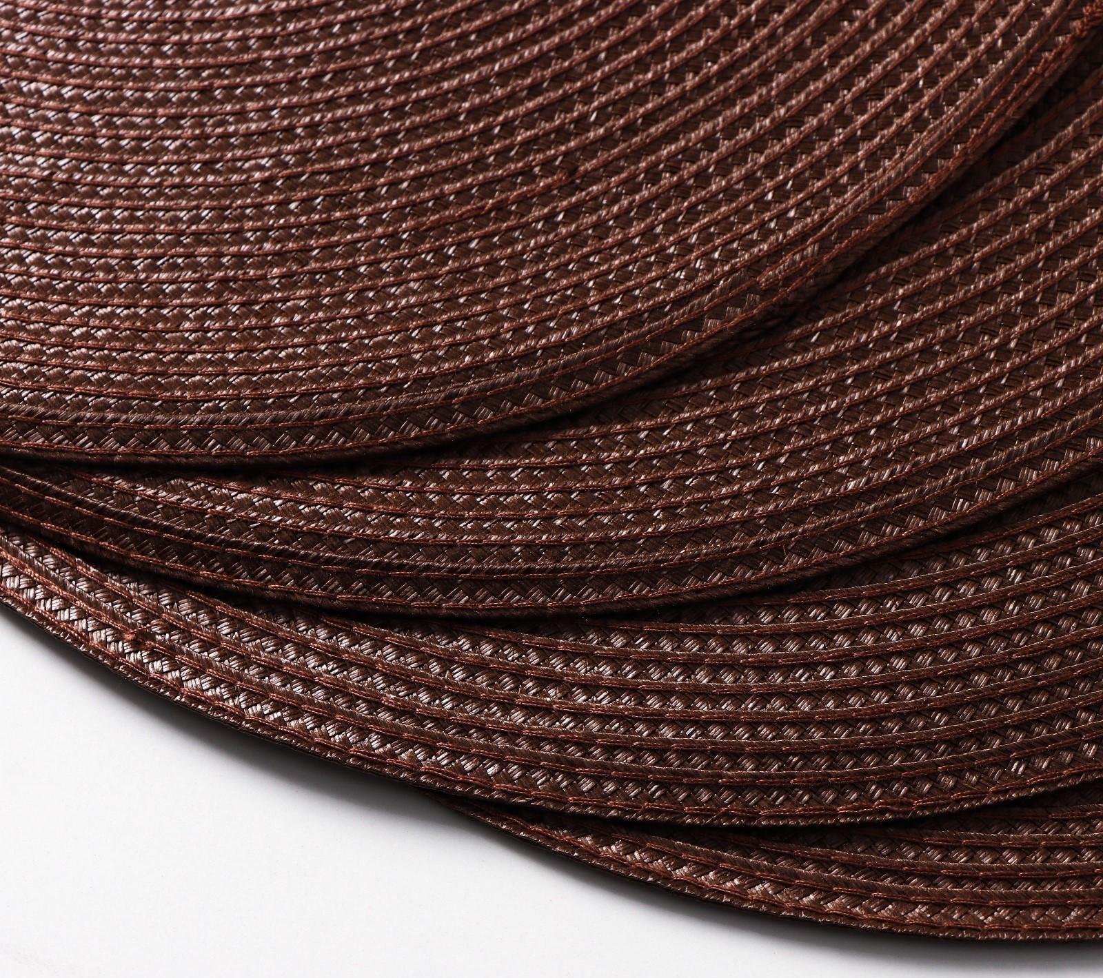 Набор салфеток сервировочных на стол Доляна «Лофт», 4 шт, d=38 см, цвет коричневый