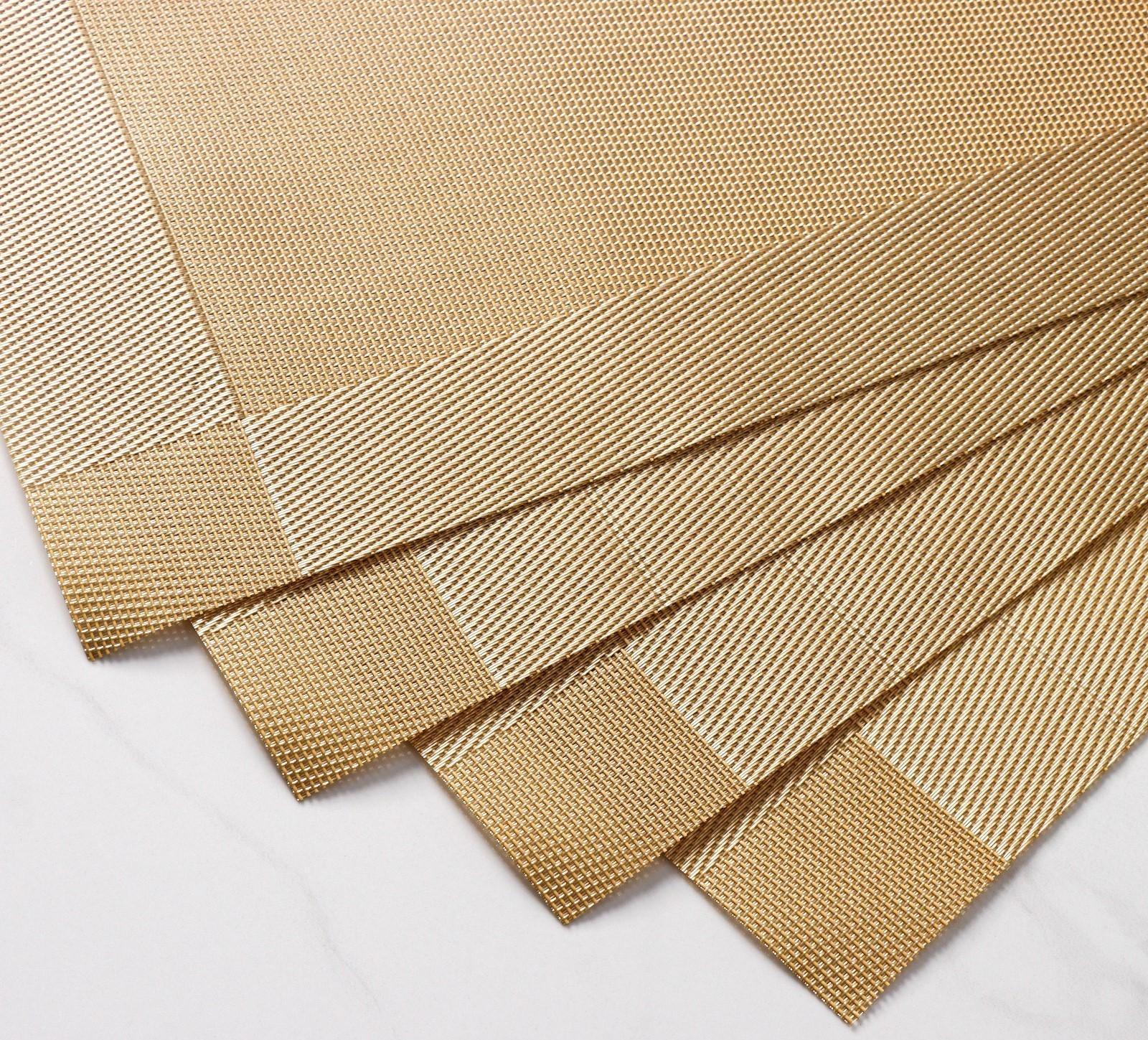 Набор салфеток сервировочных на стол Доляна «Шахматы», 45×30 см, 4 шт, цвет бежевый