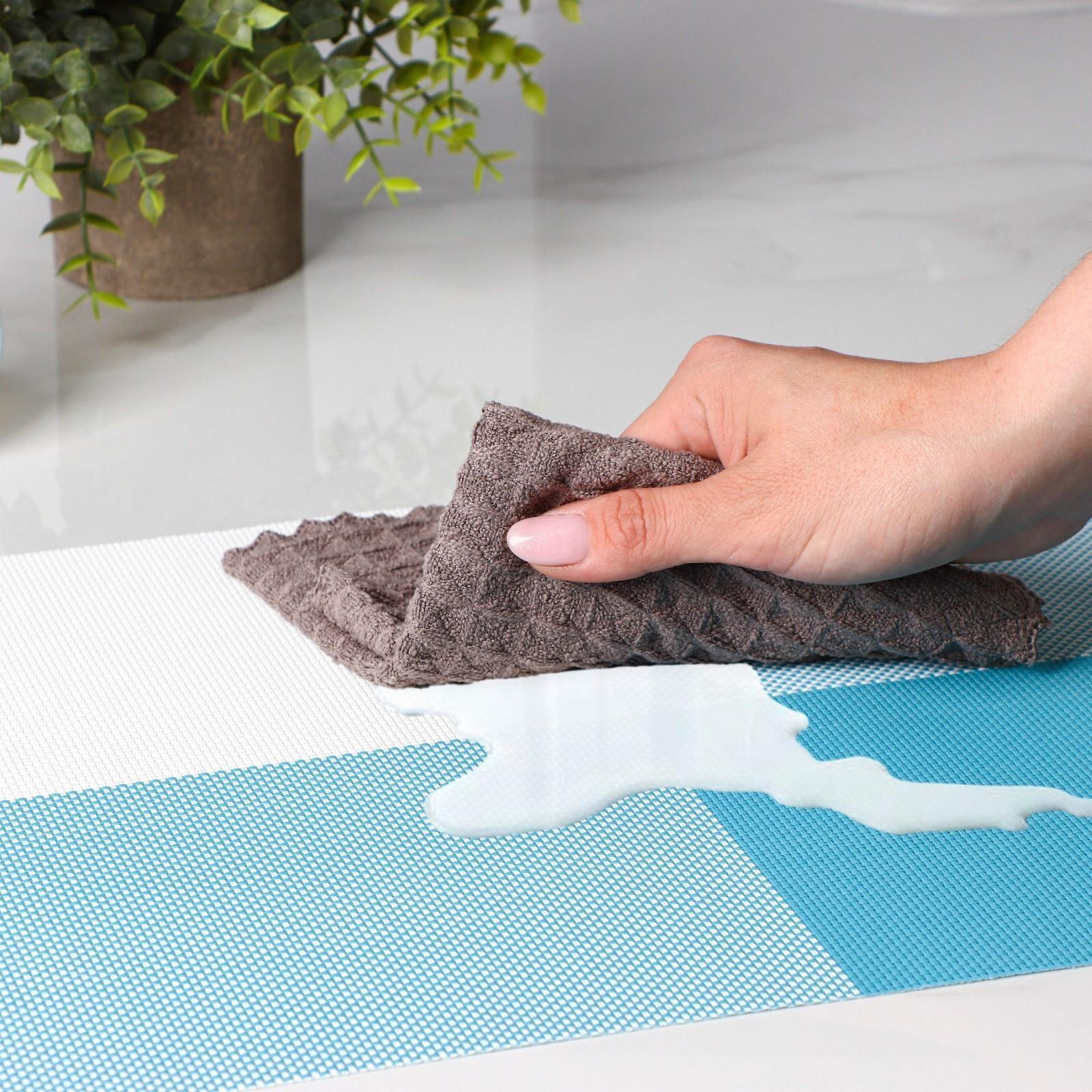 Набор салфеток сервировочных на стол Доляна «Настроение», 4 шт, 45×30 см, цвет бело-синий