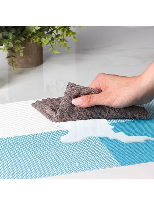 Набор салфеток сервировочных на стол Доляна «Настроение», 4 шт, 45×30 см, цвет бело-синий