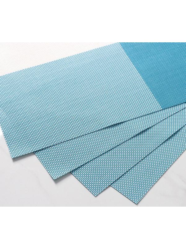 Набор салфеток сервировочных на стол Доляна «Настроение», 4 шт, 45×30 см, цвет бело-синий