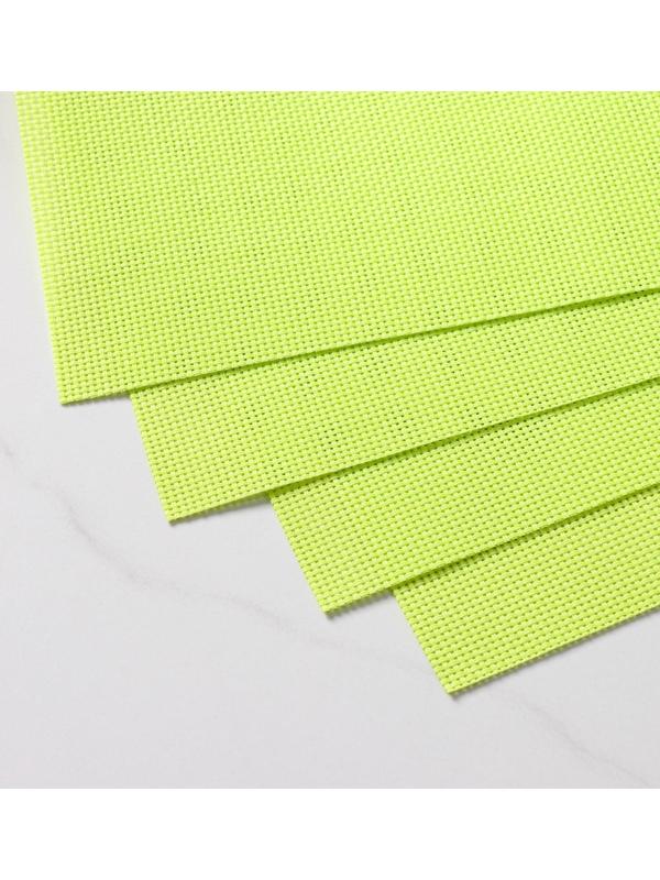 Набор салфеток сервировочных на стол Доляна «Настроение», 4 шт, 45×30 см, цвет зелёный