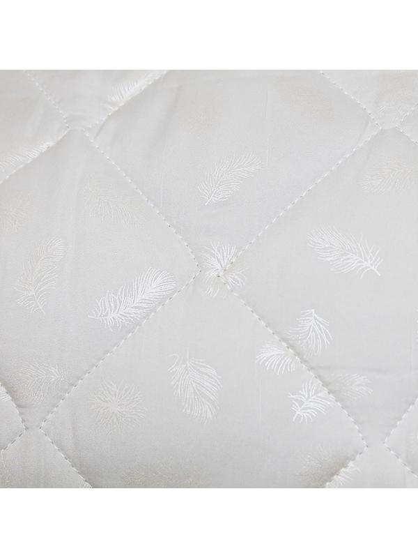 Одеяло облегченное Лебяжий пух 200х220 см, полиэфирное волокно 200гр, пэ