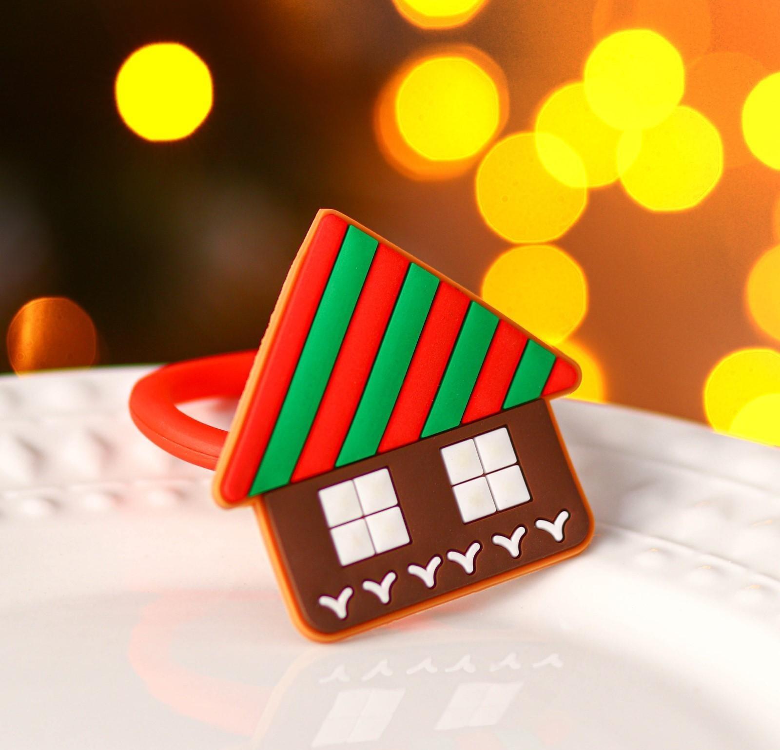 Кольцо для салфеток Доляна «Зимний домик», 6×6 см