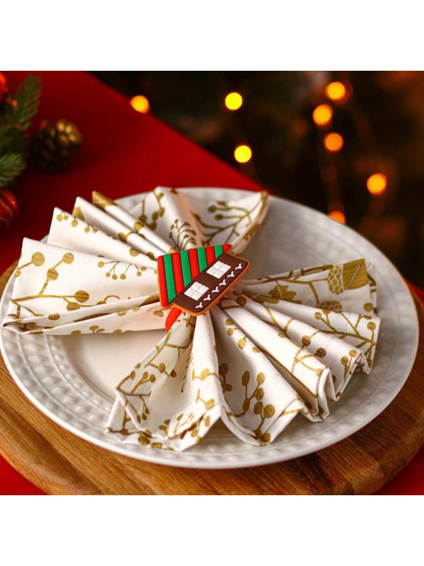 Кольцо для салфеток Доляна «Зимний домик», 6×6 см