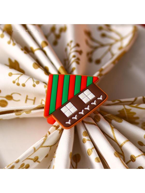 Кольцо для салфеток Доляна «Зимний домик», 6×6 см