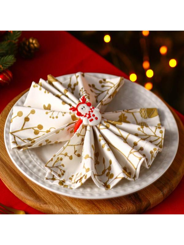 Кольцо для салфеток Доляна «Снеговик», 5×5,5 см