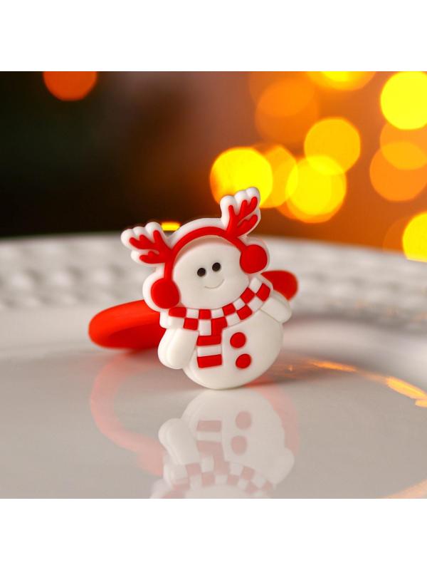 Кольцо для салфеток Доляна «Снеговик», 5×5,5 см