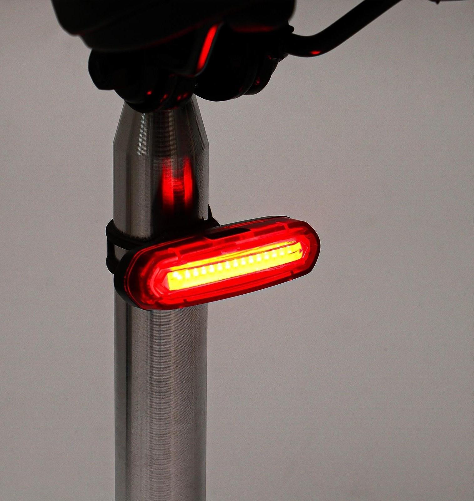 Фонарь велосипедный аккумуляторный, 800 мАч, 200 лм, 6 режимов, COB, IPX5, USB, 7 x 2 см