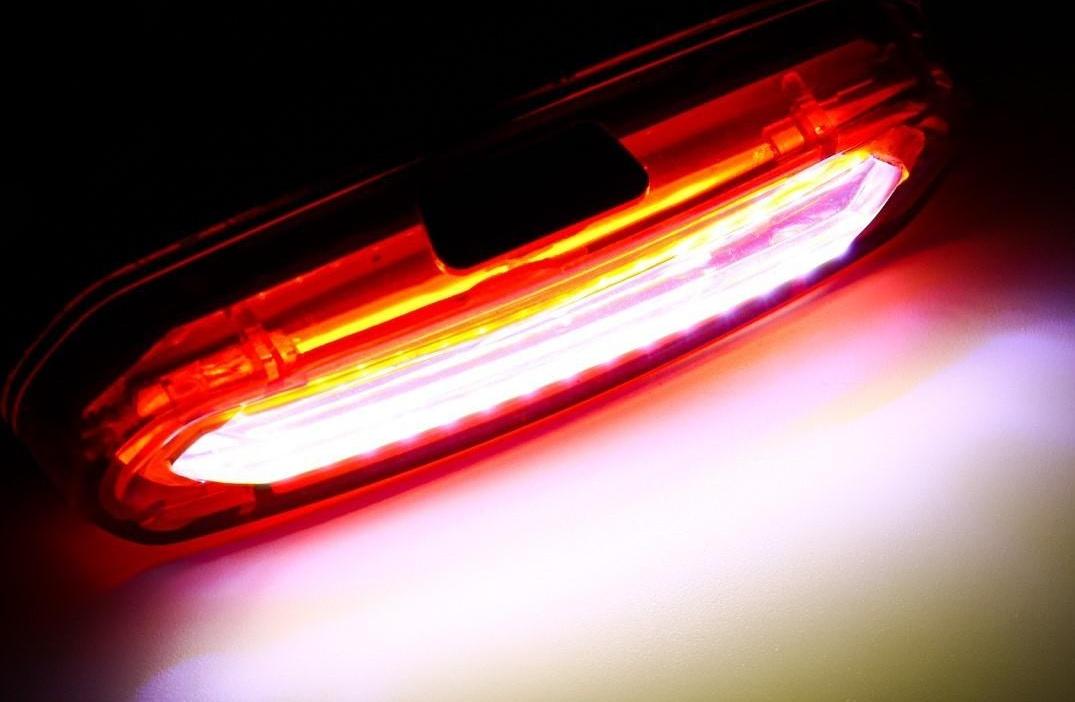 Фонарь велосипедный аккумуляторный, 800 мАч, 200 лм, 6 режимов, COB, IPX5, USB, 7 x 2 см