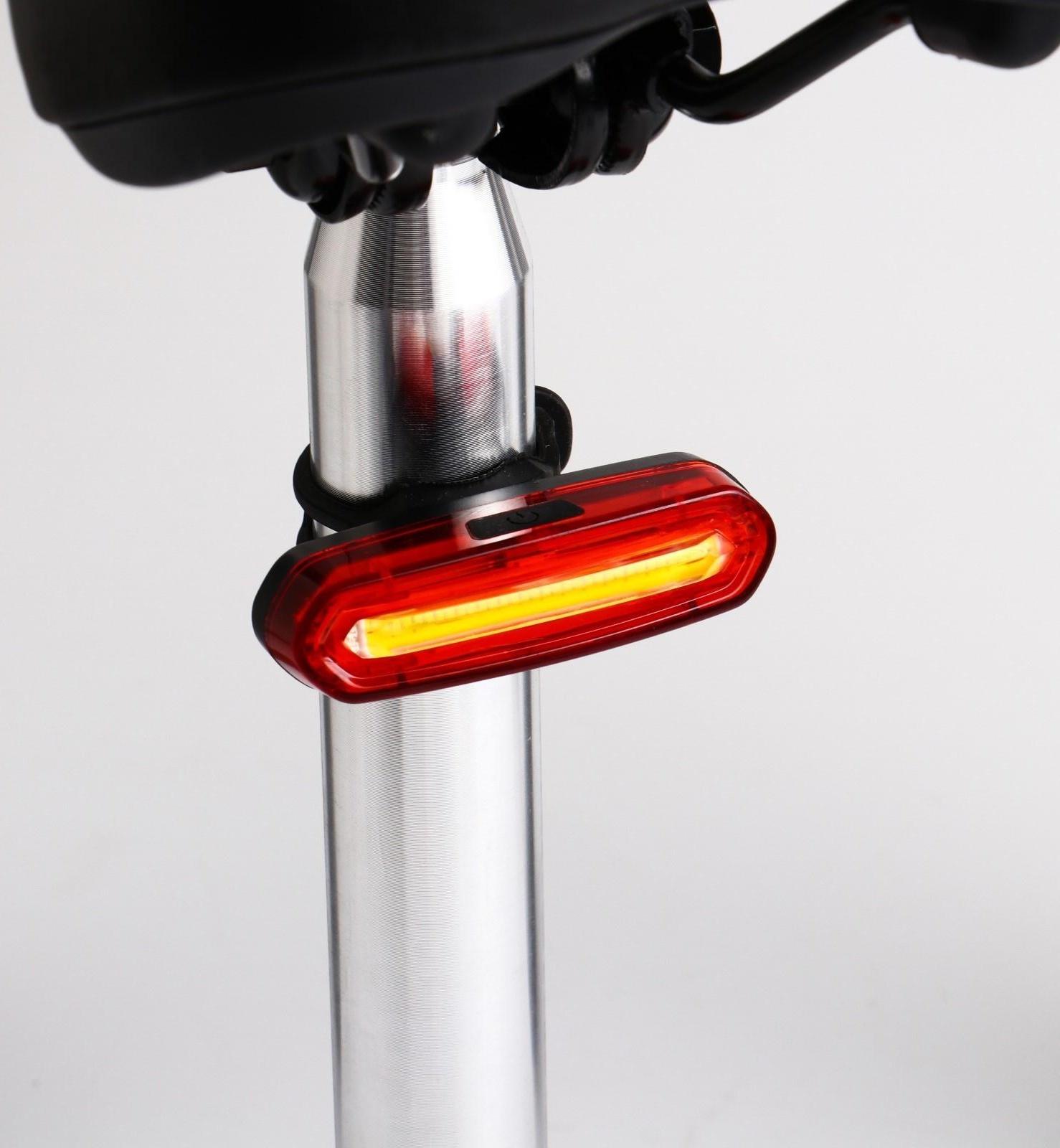 Фонарь велосипедный аккумуляторный, 800 мАч, 200 лм, 6 режимов, COB, IPX5, USB, 7 x 2 см