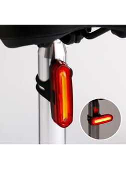 Фонарь велосипедный аккумуляторный, 800 мАч, 200 лм, 6 режимов, COB, IPX5, USB, 7 x 2 см