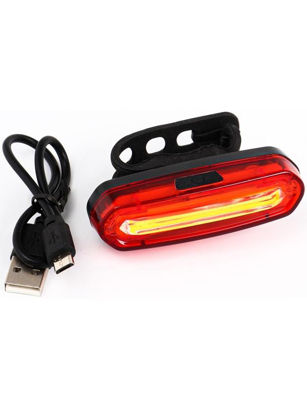 Фонарь велосипедный аккумуляторный, 800 мАч, 200 лм, 6 режимов, COB, IPX5, USB, 7 x 2 см