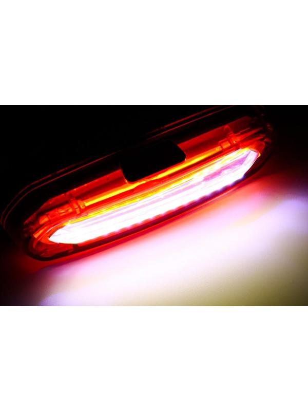 Фонарь велосипедный аккумуляторный, 800 мАч, 200 лм, 6 режимов, COB, IPX5, USB, 7 x 2 см