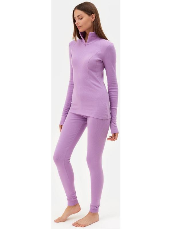 Термобельё женское (лонгслив, лосины) MINAKU цвет фиолетовый, размер 42
