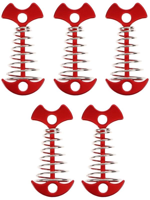 Колышек для палатки с пружиной, цвет красный