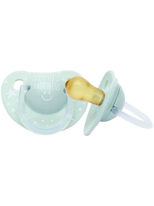 Соска - пустышка классическая, латекс, +0мес., Little happiness