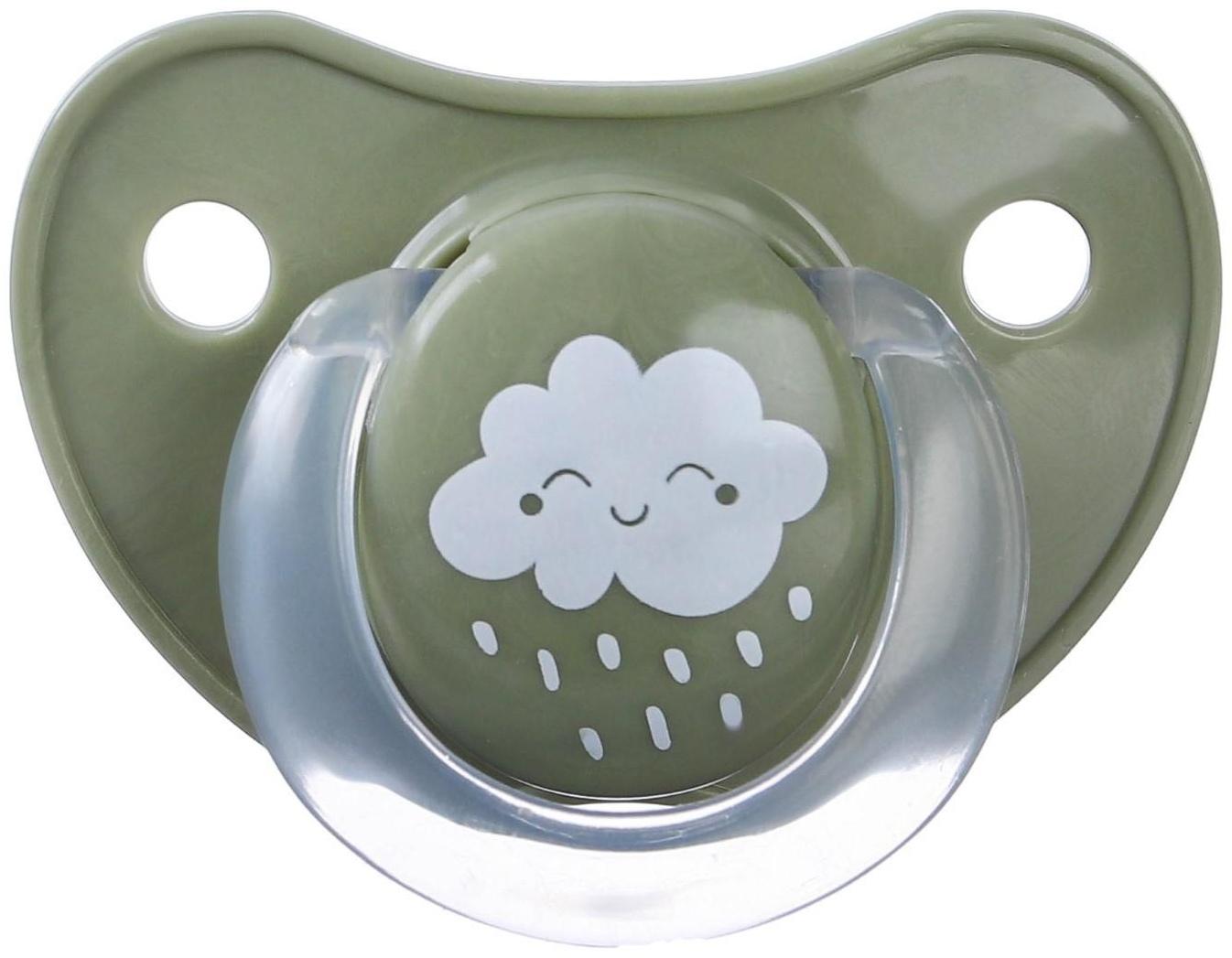 Соска - пустышка классическая, латекс, +3мес., «Облачко»