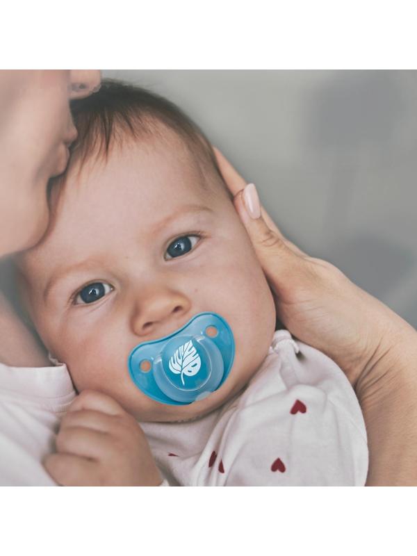 Соска - пустышка классическая, латекс, +3мес., «Листочек»