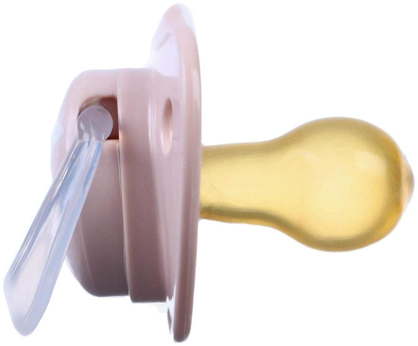 Соска - пустышка классическая, латекс, +3мес., «Зайка»