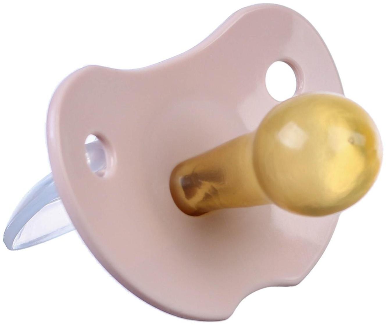 Соска - пустышка классическая, латекс, +3мес., «Зайка»