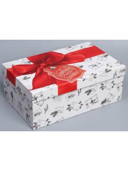 Коробка подарочная «Ретро почта», 32,5 × 20 × 12,5 см