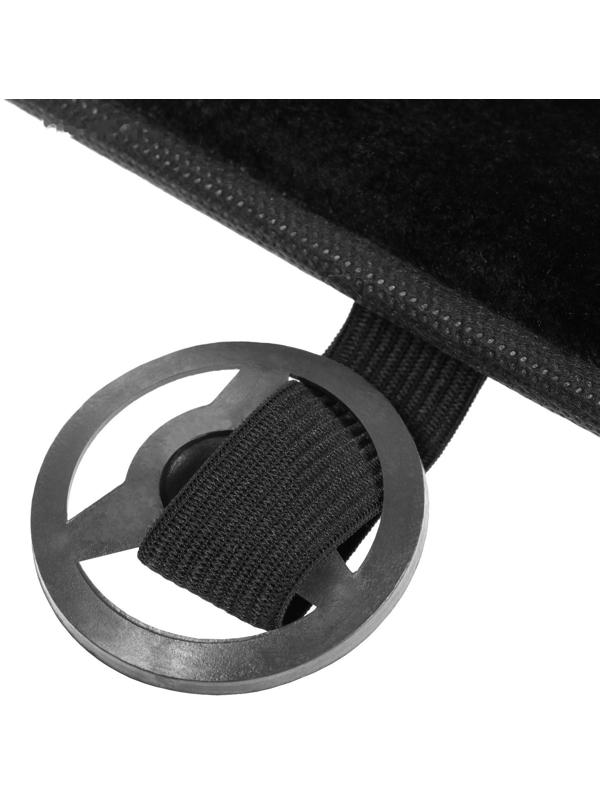 Накидка на передне сиденье, искусственный мутон, на антислике, 48 х 48 см, черный