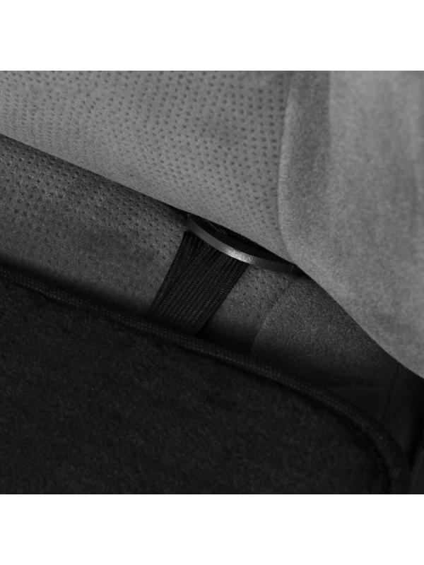 Накидка на передне сиденье, искусственный мутон, на антислике, 48 х 48 см, черный