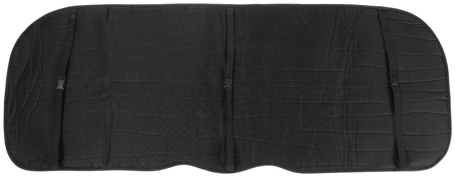 Накидка на заднее сиденье, искусственный мутон, на антислике, 50 х 150 см, черный