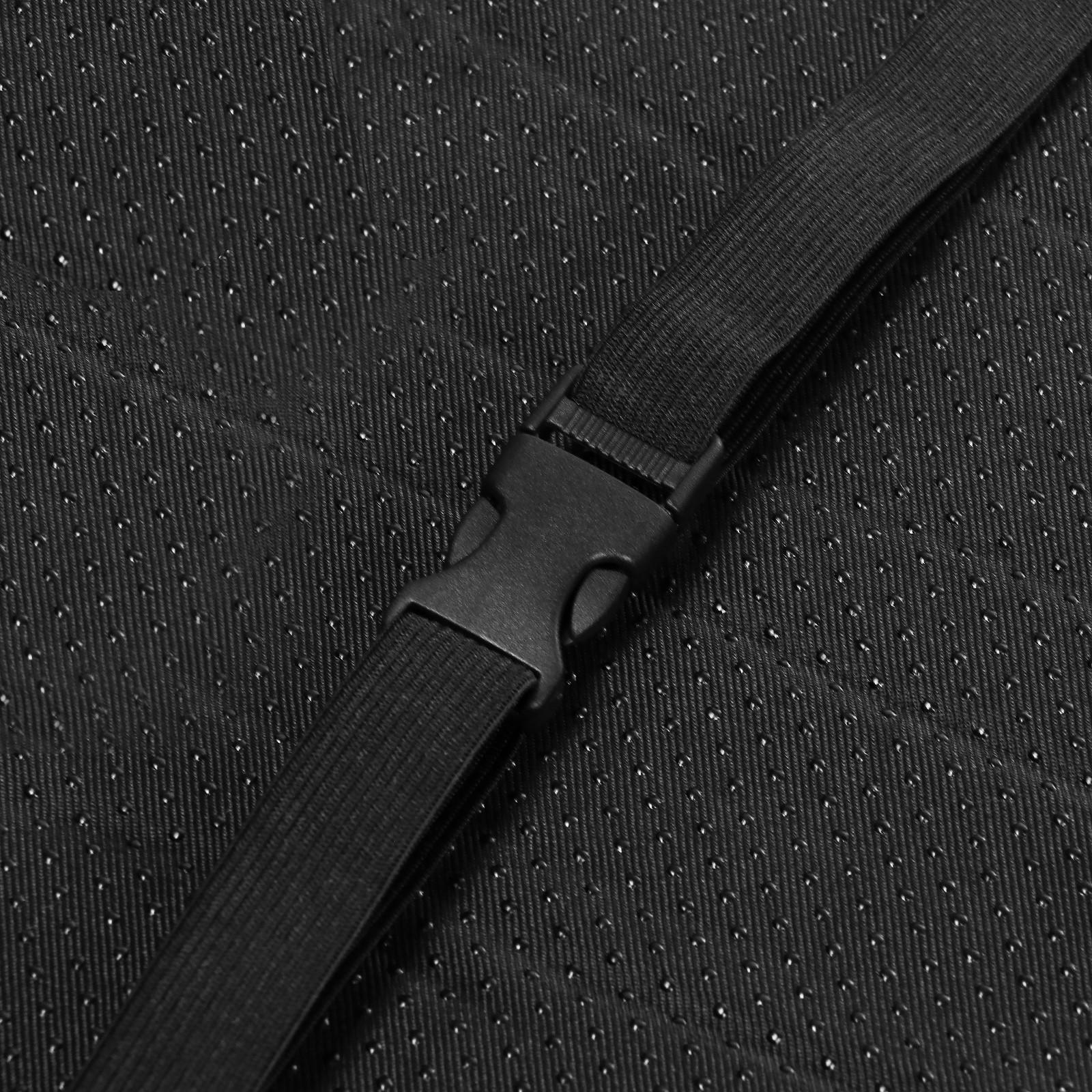 Накидка на заднее сиденье, искусственный мутон, на антислике, 50 х 150 см, черный