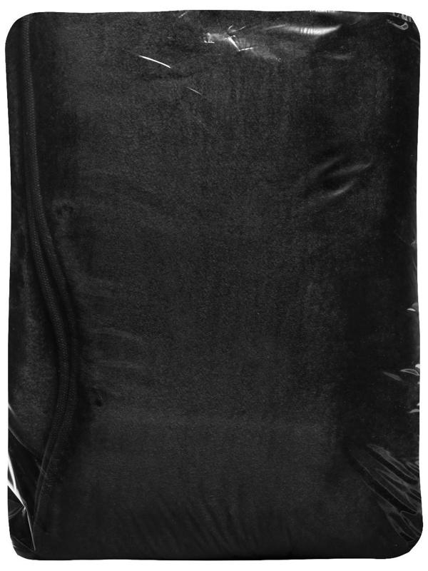 Накидка на заднее сиденье, искусственный мутон, на антислике, 50 х 150 см, черный